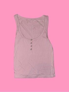 Aeropostale Light Pink Henley Scoop Tank